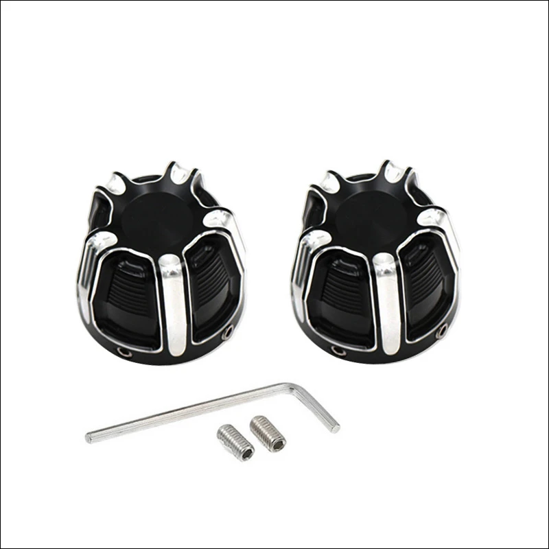 1 Pair Front Axle Nut Cover Bolt For Harley Touring Softail Road King FLTR FLHT FLHRC Electra Tr Glide Sportster | Автомобили и