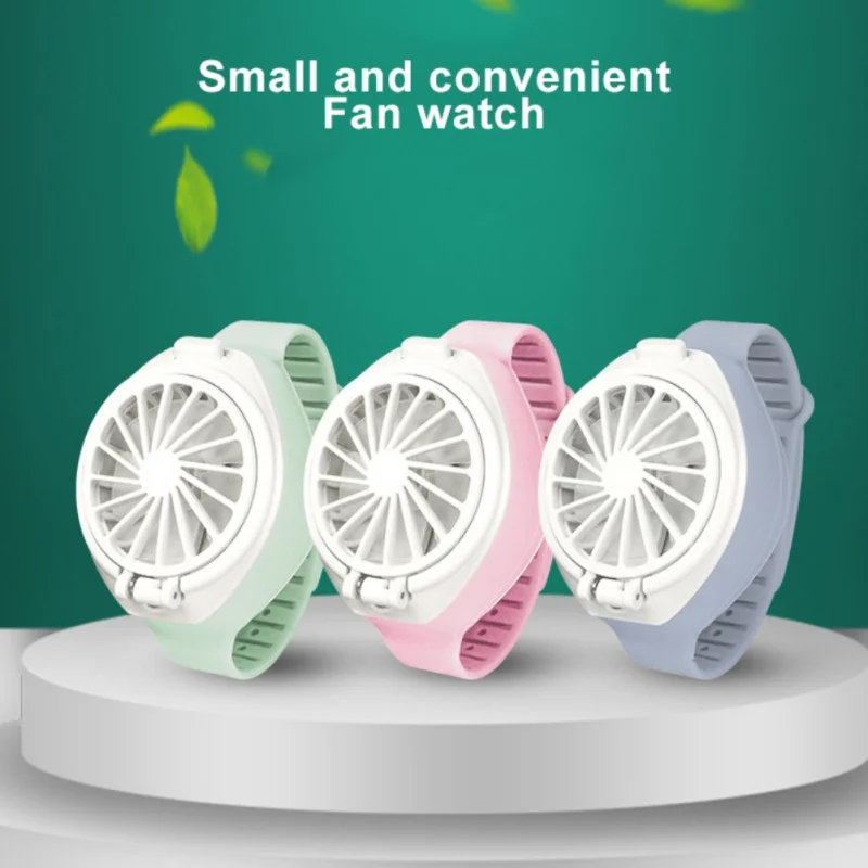 Маленькие карманные часы USB электрические вентиляторы складной модный Карманный