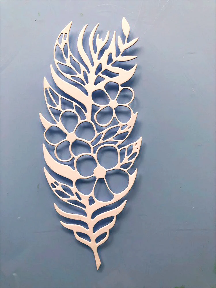 Перьевые металлические режущие штампы трафарет для скрапбукинга DIY альбом