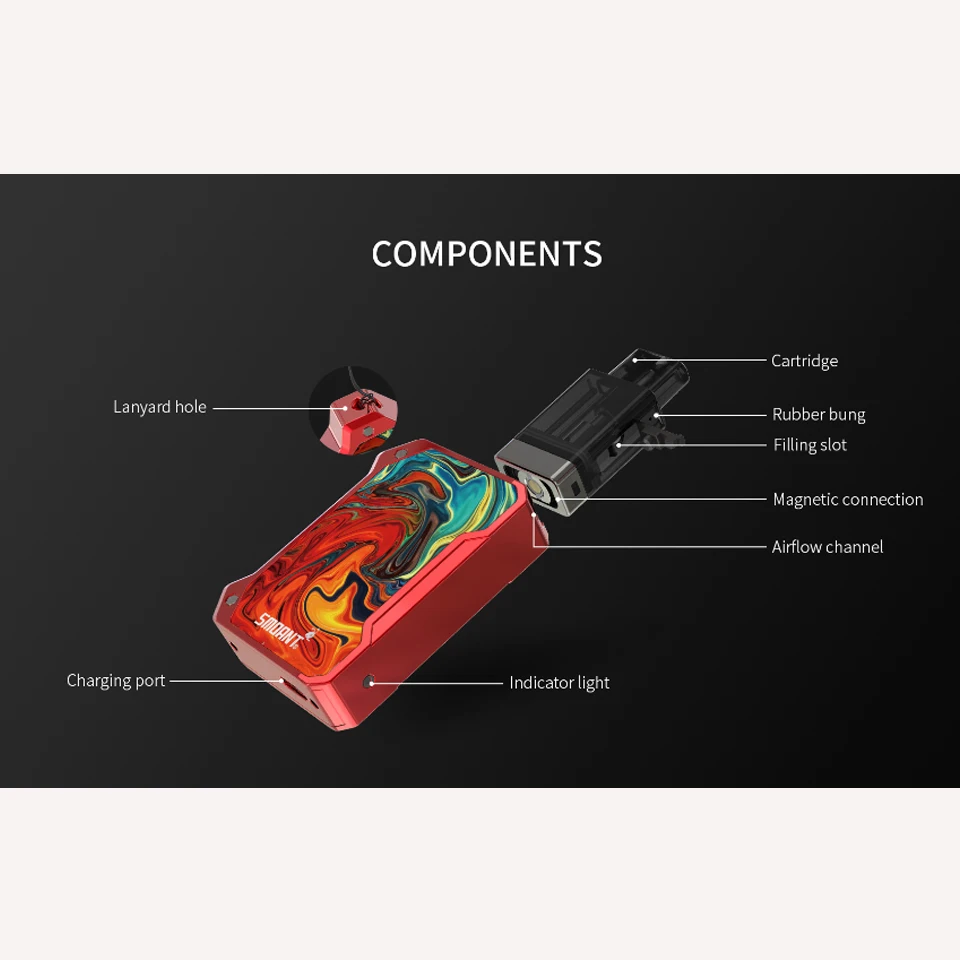 Набор для вейпа Smoant Battlestar Baby Pod 750 мАч 15 Вт 2 мл|Системы нагревания табака и