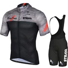 STRAVA 2022 Новинка профессиональная велосипедная команда с коротким рукавом Maillot Ciclismo мужской Велоспорт Джерси комплект летняя дышащая велосипедная одежда костюм