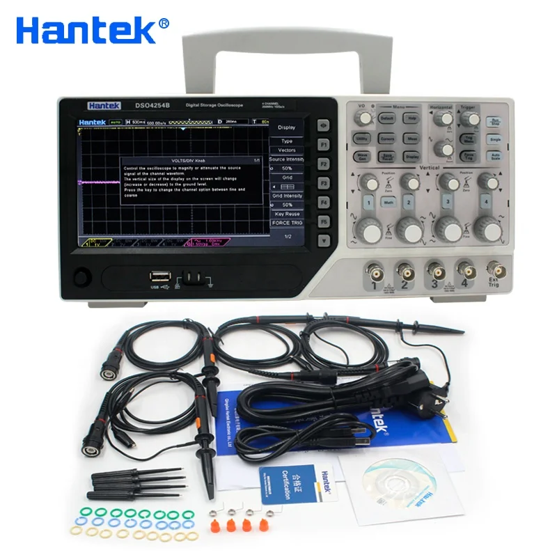 

Hantek DSO4254B Digital Oscilloscopes PC USB 250MHz 4 Channels Handheld Portable Osciloscopio Portatil Diagnostic-tool