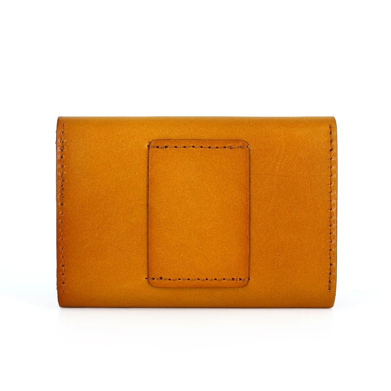 Мини-кошелек мужской из натуральной воловьей кожи модная роскошная винтажная