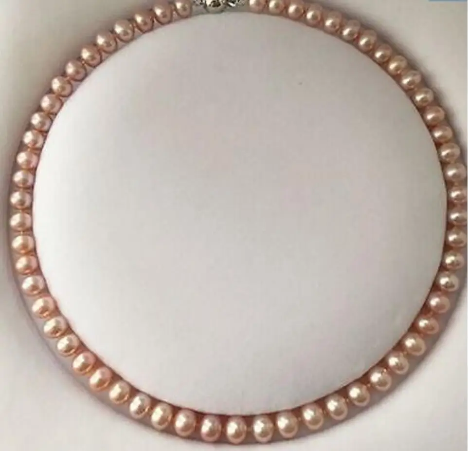 

Charming 18"8-9mm genuine south sea pink pearl necklace