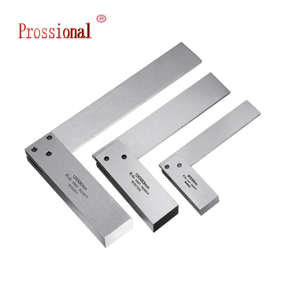 

new Machinist Square 90 Degree Right Angle Engineer Set with Seat Precision Ground Steel Hardened Angle Ruler