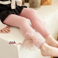 sping autumn leggings for girls lace toddler trousers soft cotton baby girls pants kids clothing children leggings