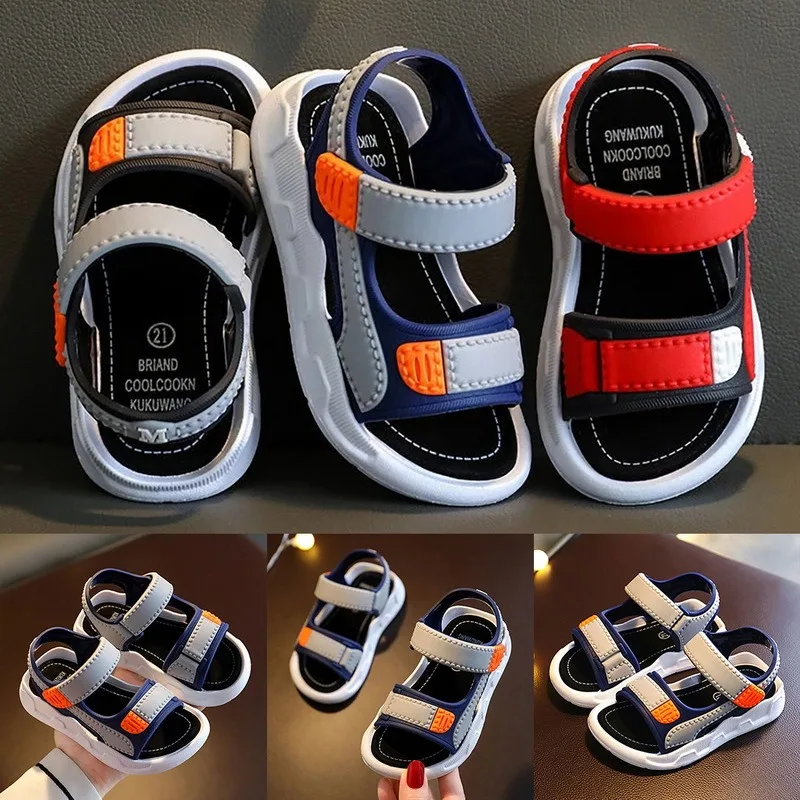 

Summer Baby Sandals Solid Color Baby Boy Sandals Soft Sole Anti-slip Boys Girls Sandals Toddler Baby Shoes Beach