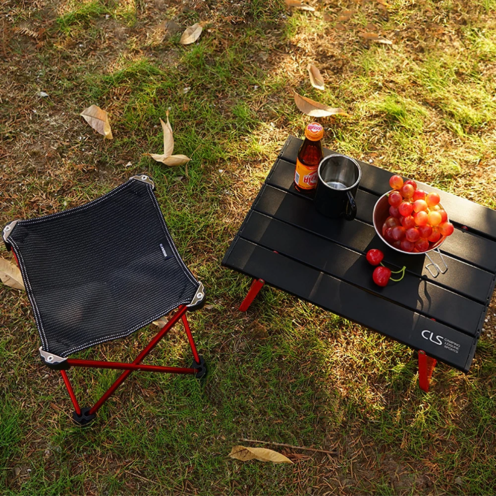 Складной мини-стол Сверхлегкий компактный портативный для пляжа и пикника декор