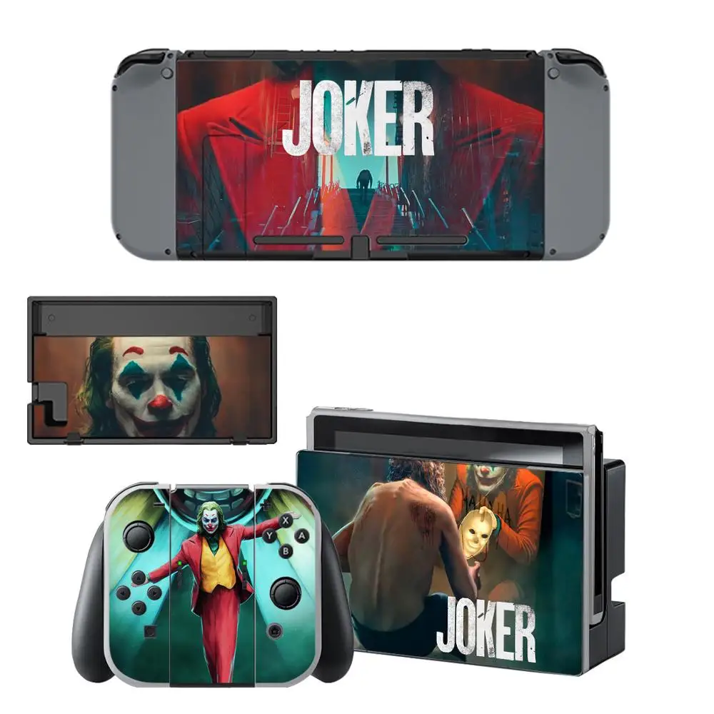 Стикер Joker Skins для консоли Nintendo Switch и контроллера Виниловая наклейка NintendoSwitch