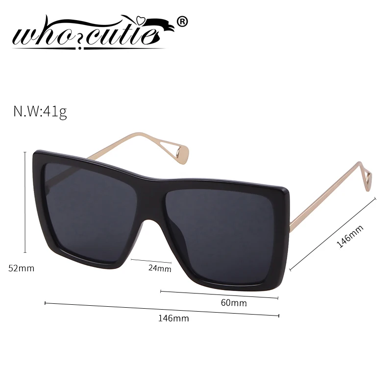 Большие солнцезащитные очки оверсайз для женщин 2019 брендовые дизайнерские