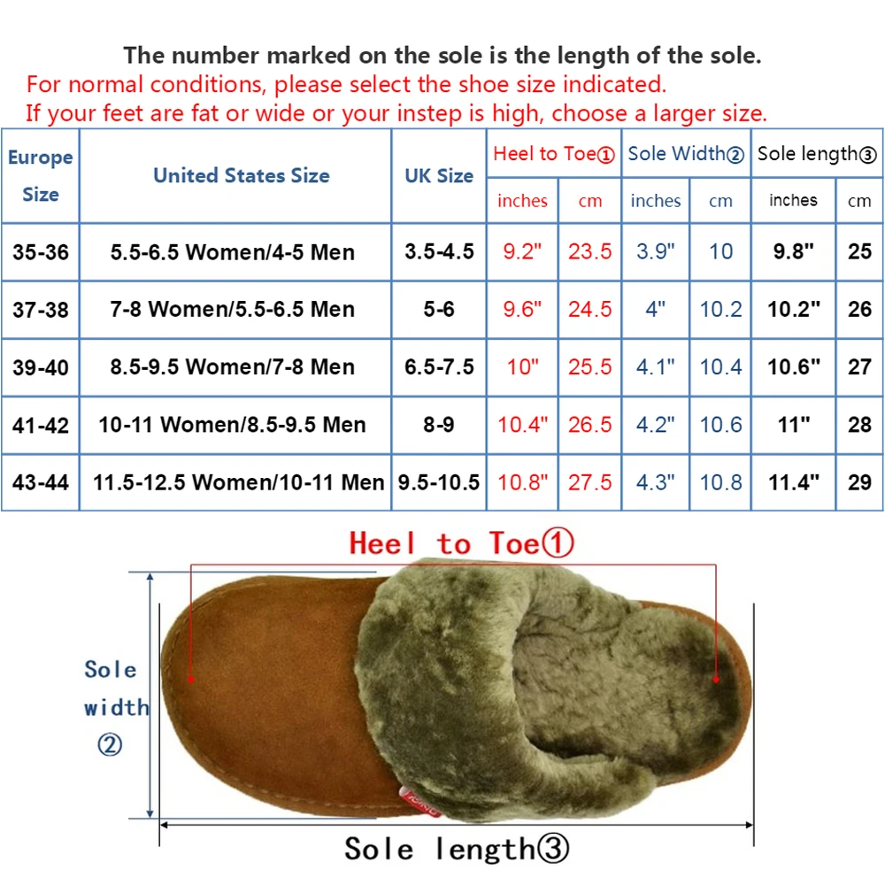 Шерстяные меховые тапочки из коровьей замши домашняя нескользящая обувь для