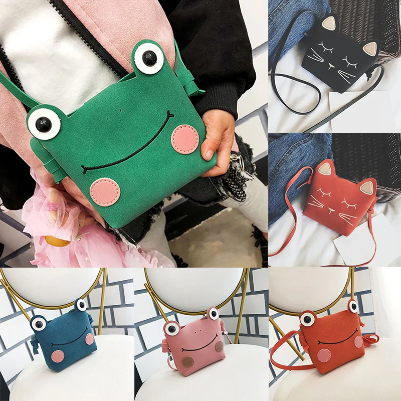 Сумка на плечо для маленьких девочек милая плюшевая сумочка лягушка мессенджер