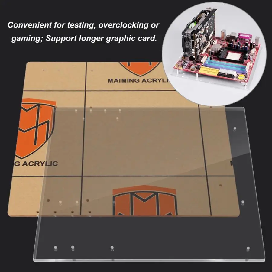 Для ITX ATX M-ATX материнская плата DIY PC чехол открытая рамка Прозрачный Акриловый Overlock