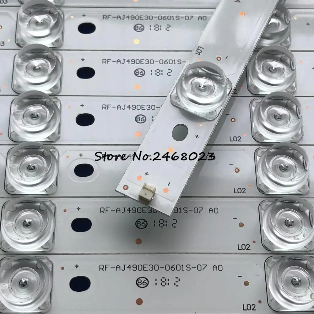 493mm10pcs светодиодный Подсветка полосы 6 лампы для Sharp 49 дюймов ТВ RF-AJ490E30-0601S-07 A0