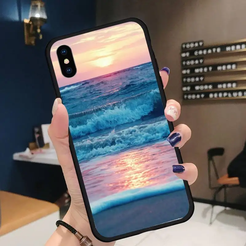 

Waves big sea landscape Phone Case for iPhone 11 12 pro XS MAX 8 7 6 6S Plus X 5S SE 2020 XR