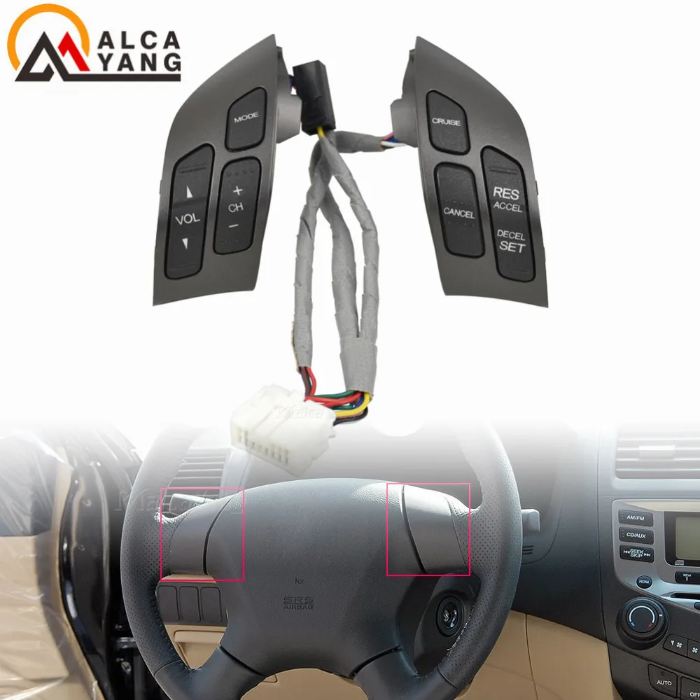 Malcayang 35880SDBA01ZA переключатель управления аудио на руль для Honda Accord 2003-2007 | Автомобили
