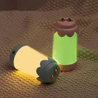 Цветной СВЕТОДИОДНЫЙ Ночной светильник, портативная Настольная лампа с питанием от USB, в виде бутылки, настольное украшение, прикроватная лампа для сна в спальню