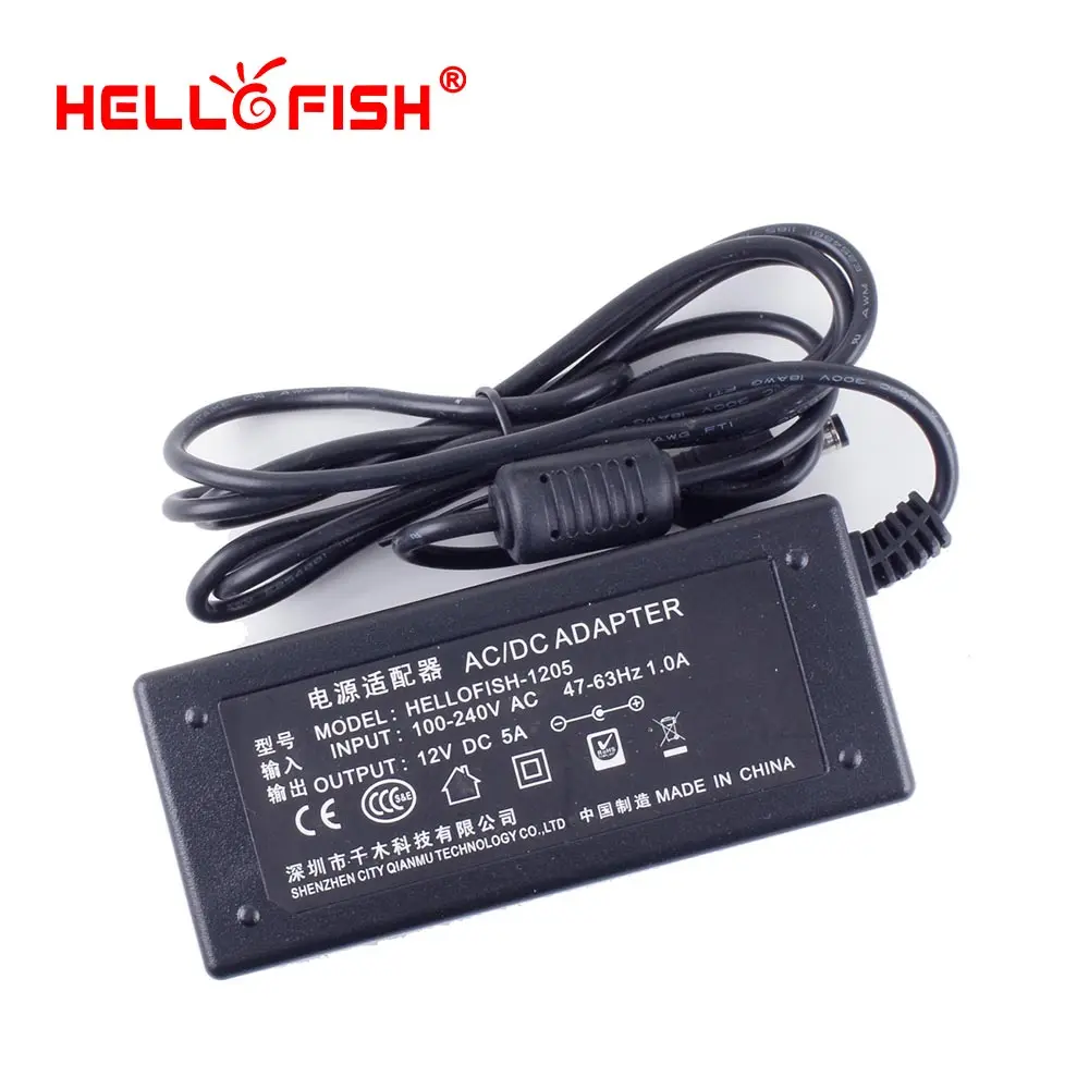 Светодиодный блок питания Hello Fish 12 В 5 А 60 Вт 5050|Трансформаторы систем освещения| |