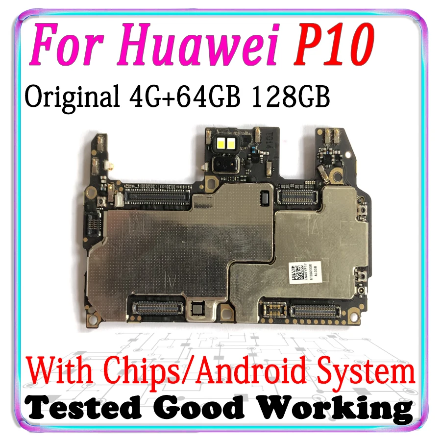 Оригинальная разблокированная материнская плата для Huawei P10 гибкий кабель