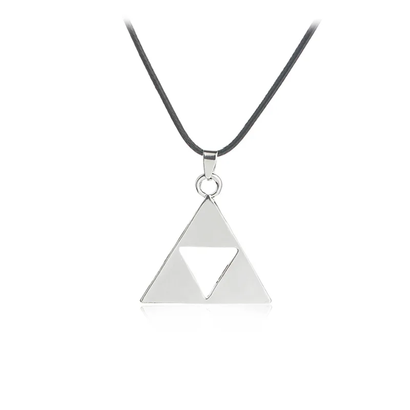 Ожерелье с подвеской из аниме Легенда о Зельде посеребренное колье Triforce 20 шт./лот