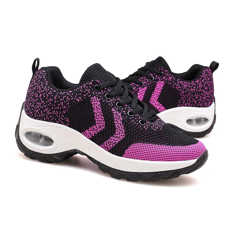 

Women Sneakers Lightweight Running Shoes Casual Tennis Shoes Sports Air Cushion Increasing Height Wear-resistance