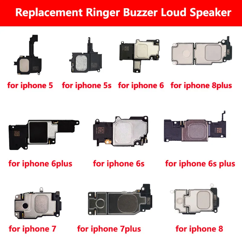 

Replacement Ringer Buzzer Loud Speaker for iPhone 5 5S 6 6S 6plus 6splus 7 8 Plus X Repair Parts Loudspeaker for iphone xs xr