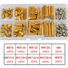 Набор латунных шестигранных гаек M2M2.5 M3 M4, распорный болт дюйма