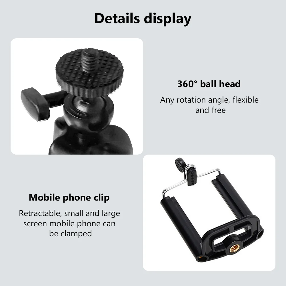 

New Mini Flexible Sponge Octopus Tripod for iPhone Samsung Xiaomi Huawei Mobile Phone Smartphone Tripod for Gopro 9 8 7 Camera