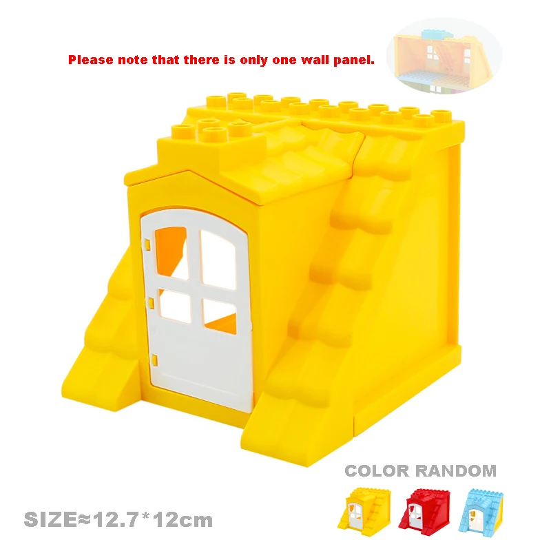 

Large Building Blocks Accessories Compatible bricks City Scene Houses Big Size Bricks Assemble Toys Column Gate wall Window Gift