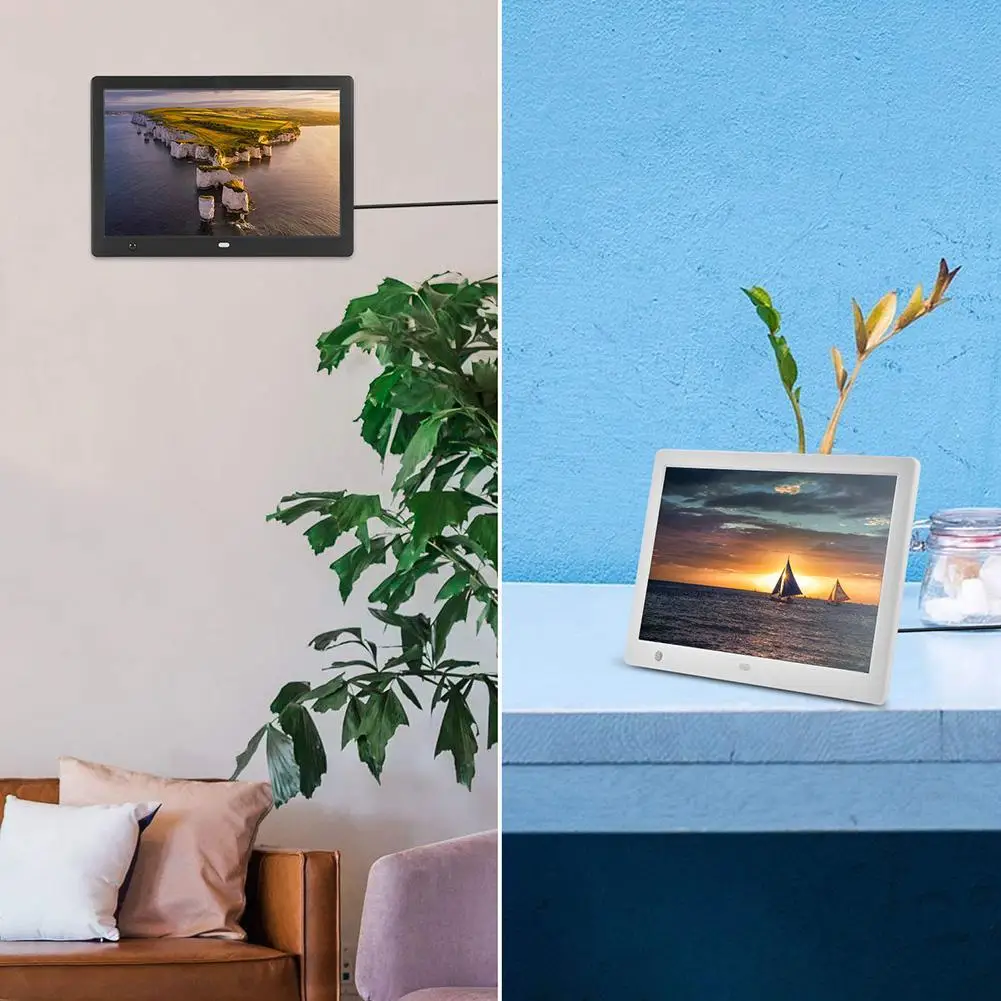 10-дюймовая цифровая фоторамка с датчиком движения и пультом дистанционного