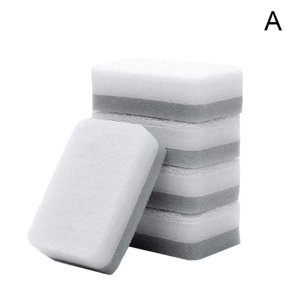 

5Pcs/Set Highly efficient Scouring Pad Dish Cloth Cleaning Brush Strong Hot Kitchen Dish Rags Towels Household Decontaminat N8H0