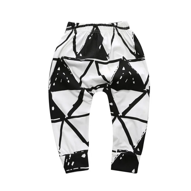 Штаны для маленьких мальчиков и девочек штаны с геометрическим узором