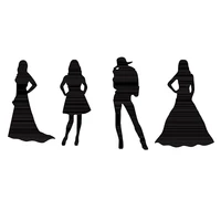cool and elegant lady metal cutting dies for scrapbooking craft die cut card making embossing stencil photo album decorations