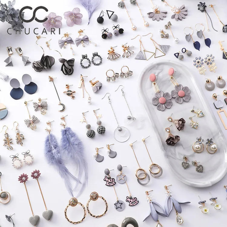 Женские серьги в виде цветка Sen серое винтажное ювелирное изделие ручной работы с