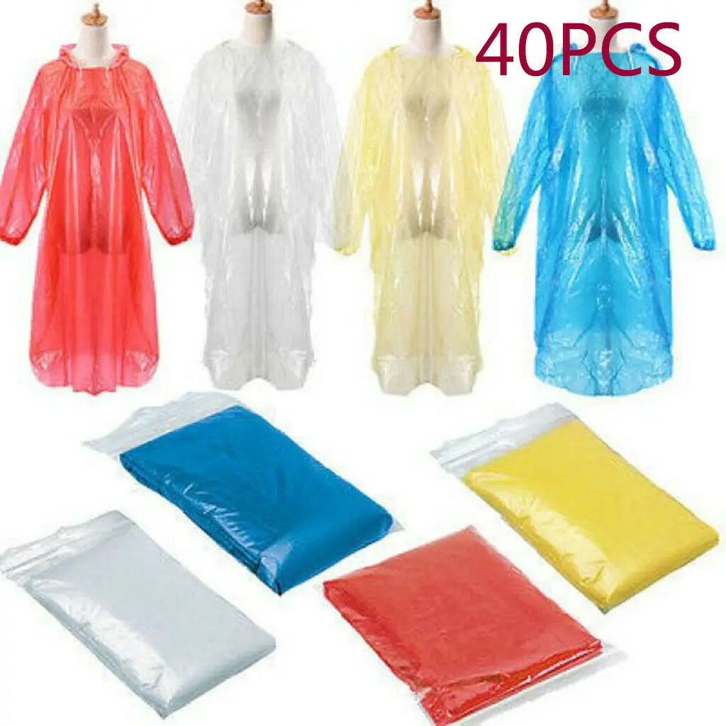 Disposable Raincoat Adult Unisex Waterproof Camping Festival Poncho Outdoor Hood Poncho Travel Camping Must Rain Coat Unisex Ran