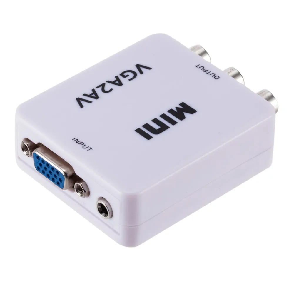 Преобразователь видеосигнала HD AV2VGA адаптер скалера с поддержкой 1080P AV VGA