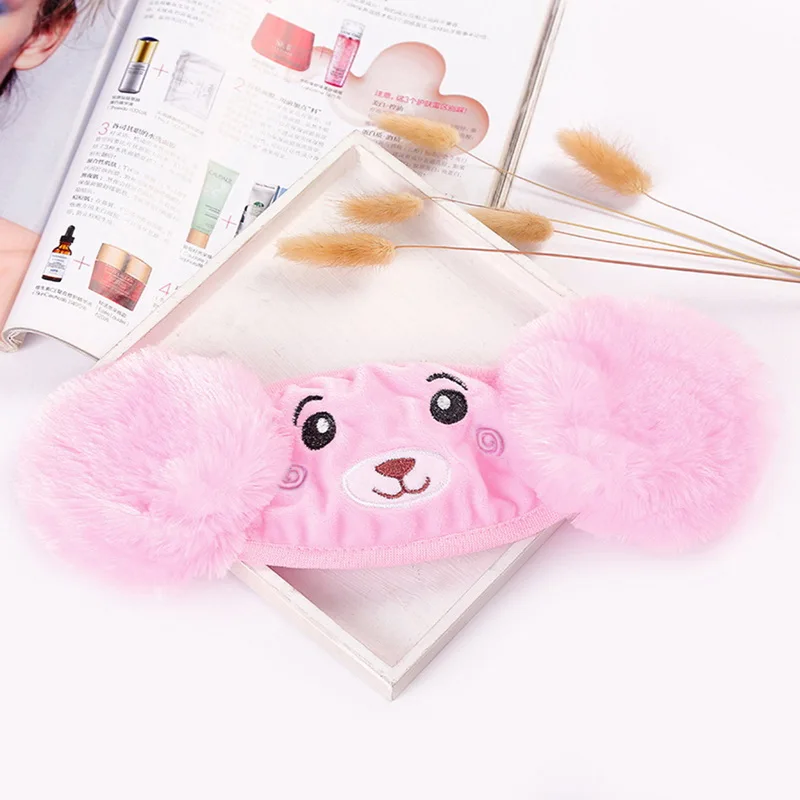 

Soft Plush Warm Cycling Face Mask kids Winter Lovely Cartoon Ear Mask Two-In-One Warm Dust-Proof Washable Reusable Facemask Gift