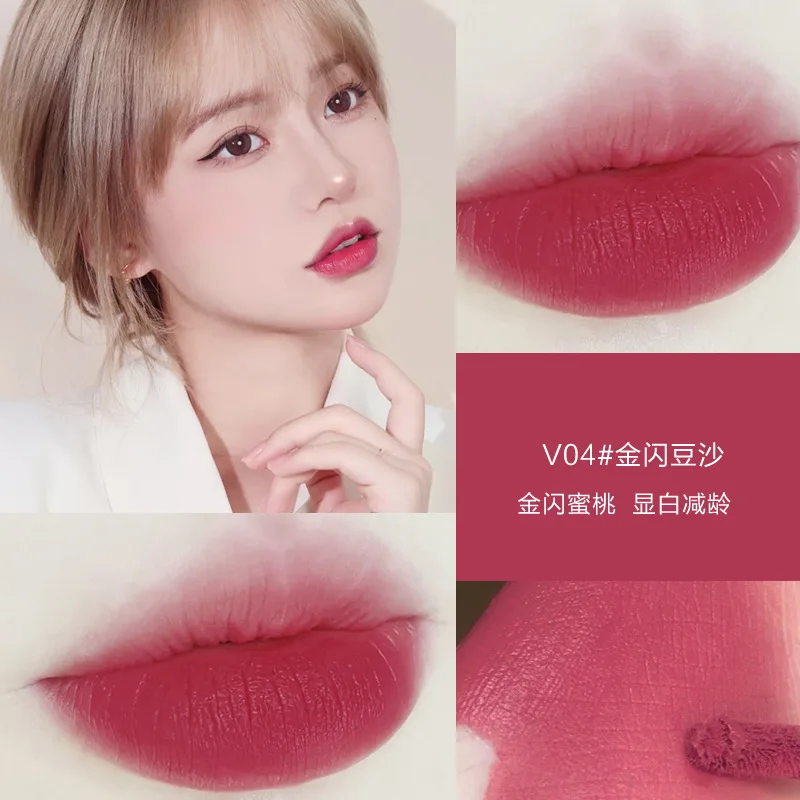 Новая глазурь для губ грязь бархатная Матовая Белая губная помада макияж с