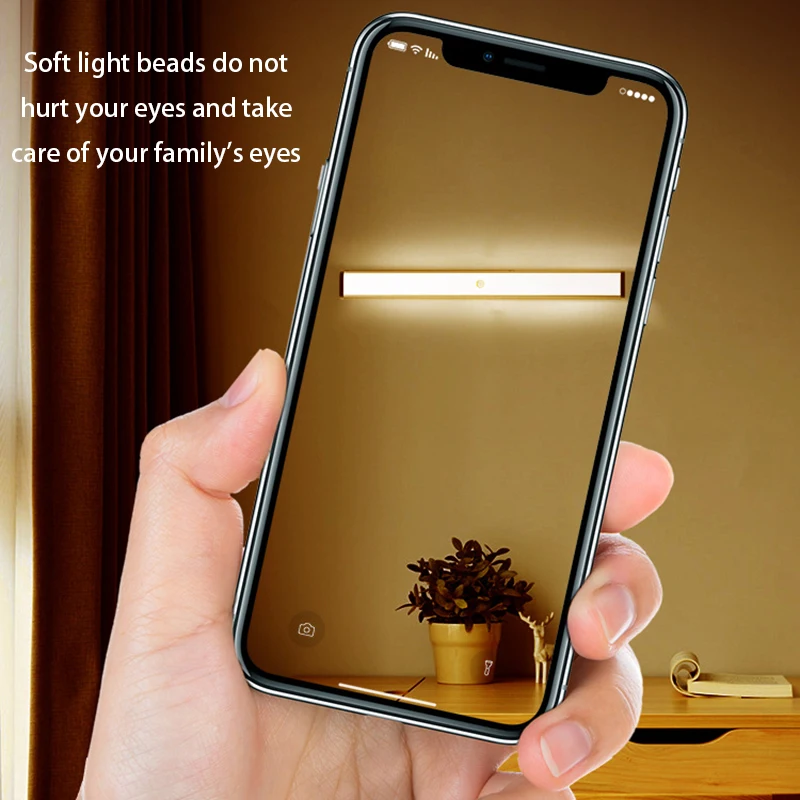 Беспроводной светодиодный ночник с датчиком движения декор для спальни