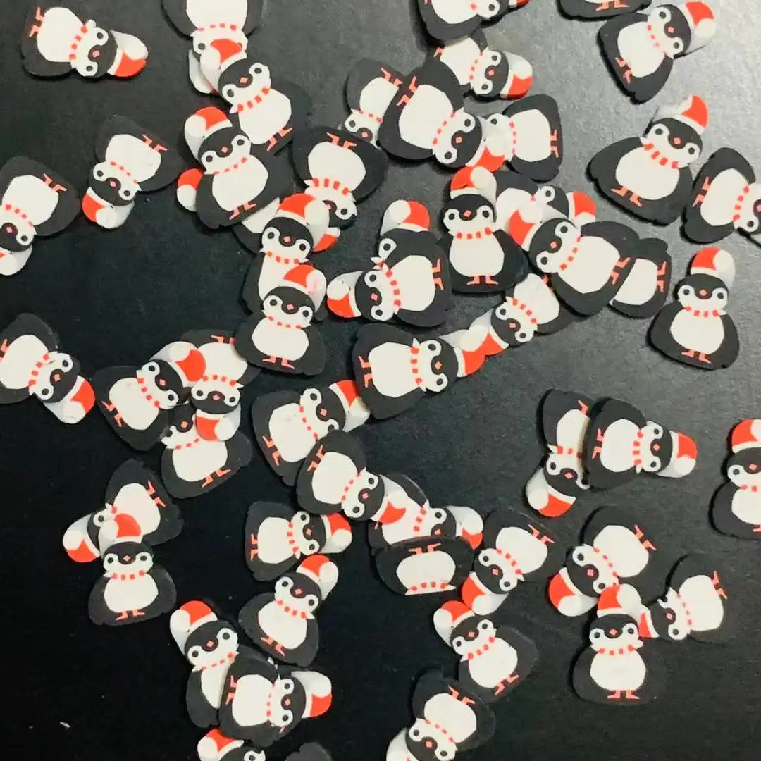 Пингвины снежного человека полимерная глина Рождественская форма спрей для