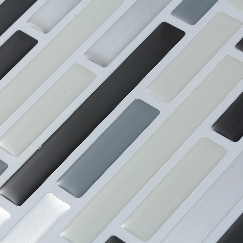 DIY самоклеющиеся 3D настенные стикеры s черный белый серый квадратный кирпич