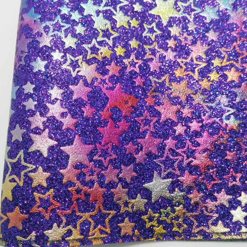 1 шт. искусственная кожа с принтом звезд 21 х29 см | Дом и сад
