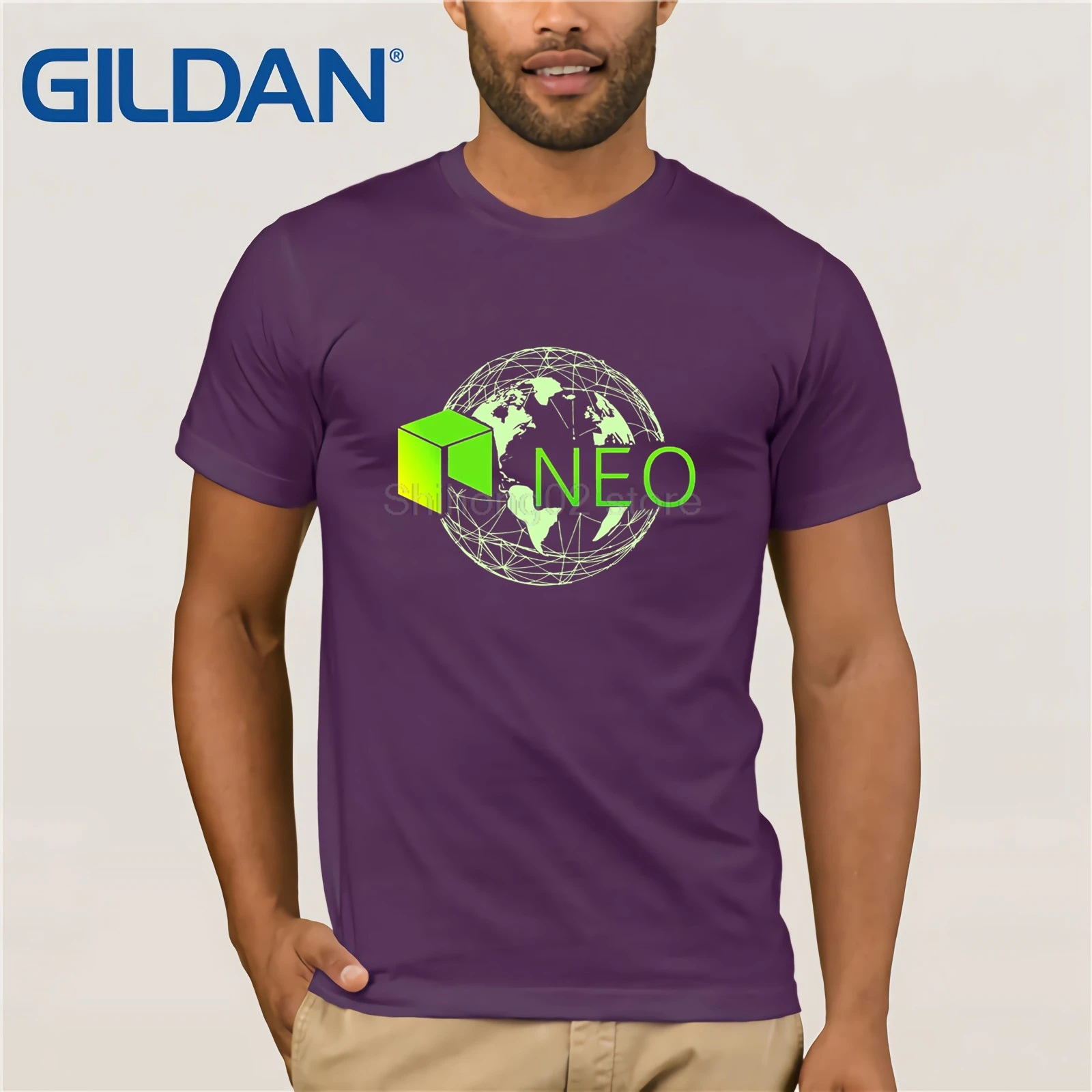 Neo Crypto Cryptocurrency Shirt Summer T-shirt | Мужская одежда