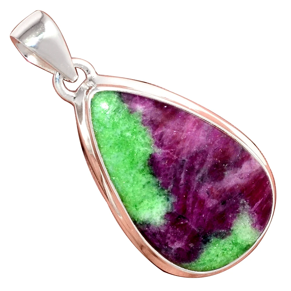 

RUBY ZOSITE Pendant 925 Sterling Silver, Total Length : 43 mm, AP7137