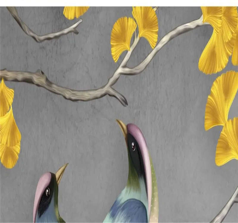 Настенные обои на заказ украшение для дома Новый китайский стиль ручная роспись