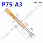 100 шт., диагностический зонд с круглым наконечником, 1,5 мм