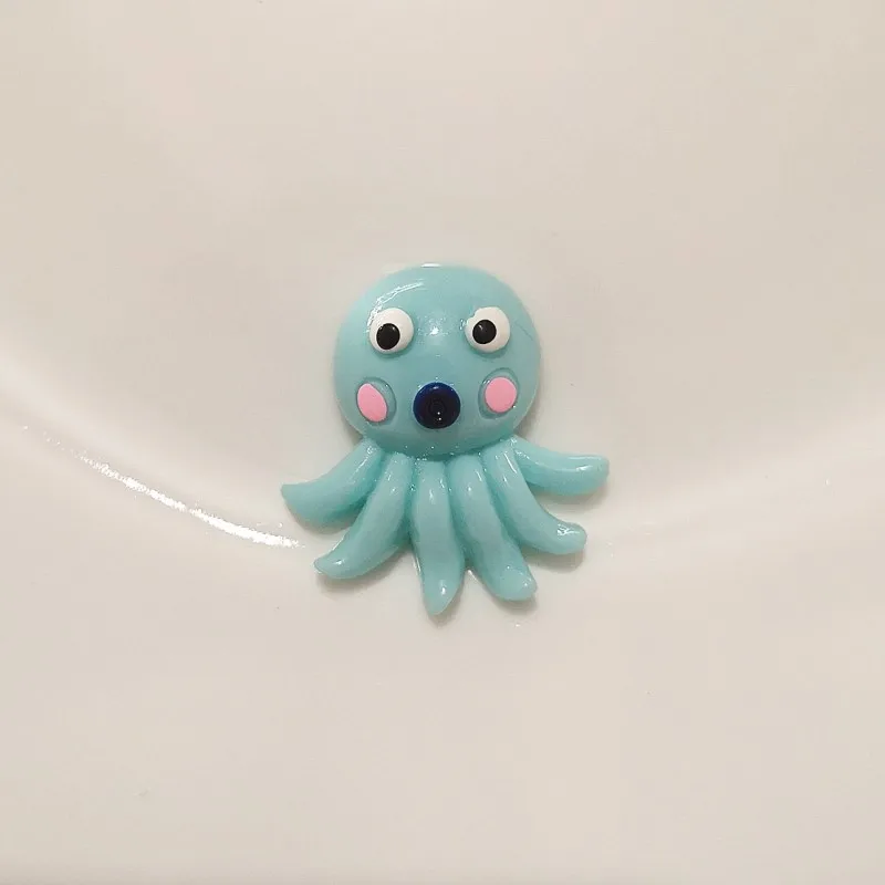 Blue 6 Pieces 6 шт., единорог, осьминог, дельфин, полимерная слизня, игрушка-подвеска для детей, пластилин для моделирования, сделай сам, набор аксессуаров, Детский пластилин - Цвет: Blue 6 Pieces