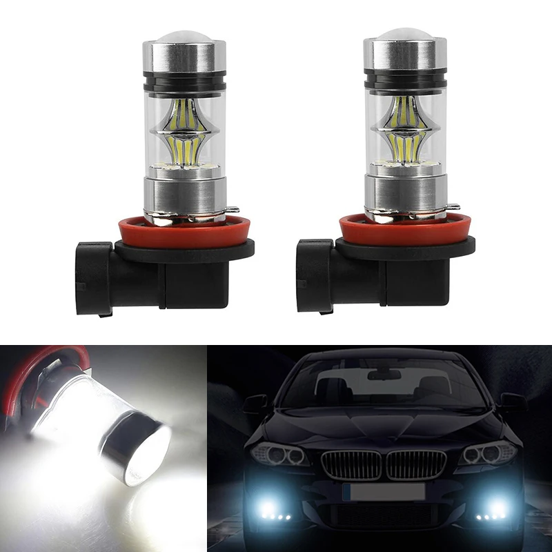 

2x H11 H8 HB4 9006 3030 LED 20SMD Bulbs White 6000K Fog Light Replacement LED Bulbs