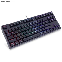 skyloong gk87 usb mechanical keyboard abs keycap gaming keyboard for desktoplaptop gaming accessories for overwatch steam gamer