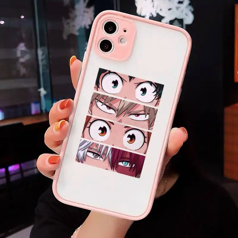 My hero academia deku bakugou Boku Phone Cases Matte For iPhone 12 Mini 11 Pro XR XS Max 7 8 Plus X Hard PC Back Cover
